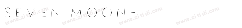 seven moon字体转换